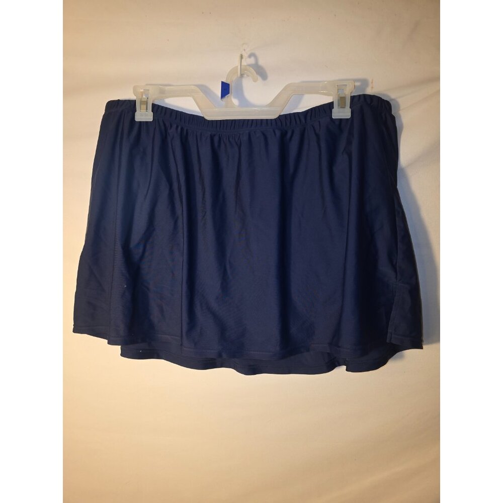 Swimsuits For All Women’s Plus Size 26 3X Navy Swimskirt Swimsuit Bottoms Skirt